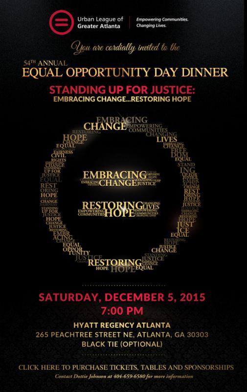 Urban League Of Greater Atlanta 54th Annual Equal Opportunity Day Dinner